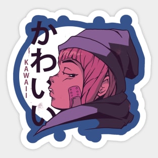 Kawaii anime girl Sticker